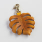 Monstera Deliciosa Leather Bag Charm