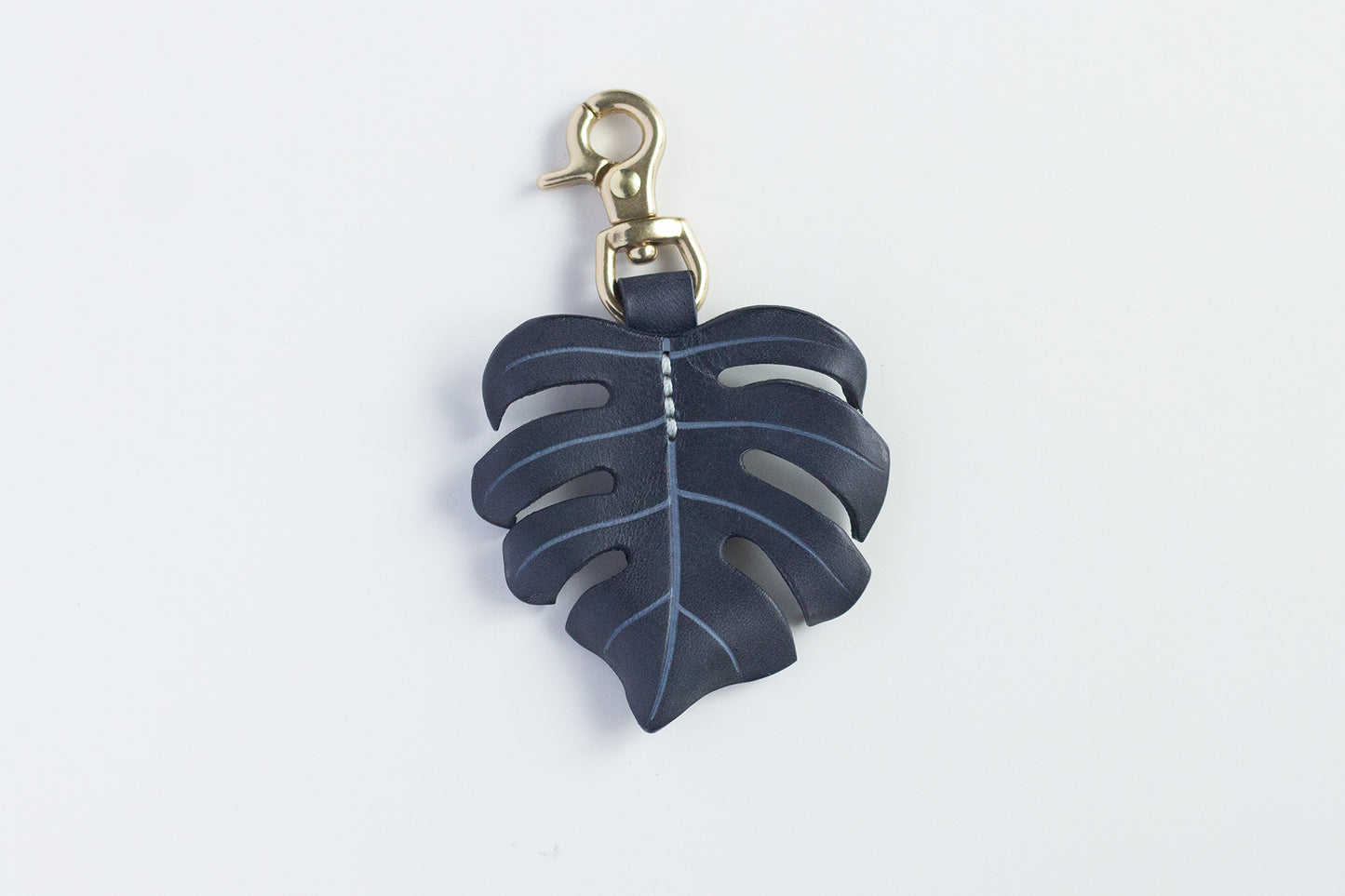 Monstera Deliciosa Leather Bag Charm