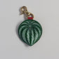 Watermelon Peperomia Leather Bag Charm