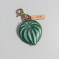 Watermelon Peperomia Leather Bag Charm