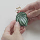 Watermelon Peperomia Leather Bag Charm