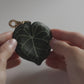 Anthurium Clarinervium Leather Bag Charm