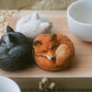 Fox in Teacup Figurine - Red / Orange