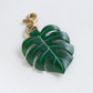 Monstera Deliciosa Leather Bag Charm