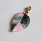 Philodendron Pink Princess Leather Bag Charm