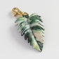 Philodendron Caramel Marble Leather Bag Charm