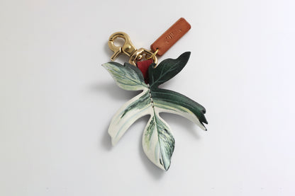 Philodendron Florida Beauty Leather Bag Charm