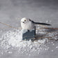 Silver Throated Bushtit Figurine