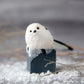 Silver Throated Bushtit Figurine