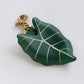 Alocasia Micholitziana Leather Bag Charm