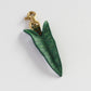 Alocasia Zebrina Reticulata Leather Bag Charm