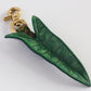 Alocasia Zebrina Reticulata Leather Bag Charm