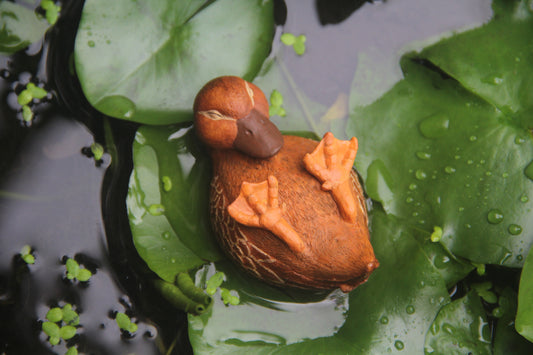 Wobbly Duck Figurine - Brown