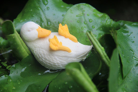 Wobbly Duck Figurine - White