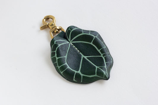 Anthurium Crystallinum Leather Bag Charm