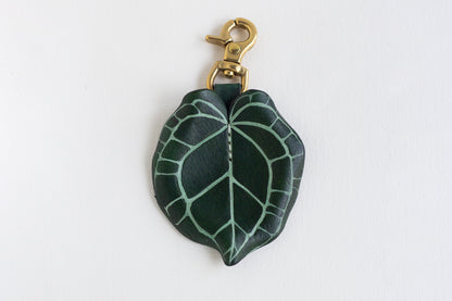 Anthurium Crystallinum Leather Bag Charm