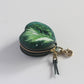 Hoya Obovata Variegated Leather Coin Pouch Charm with Zip Closure