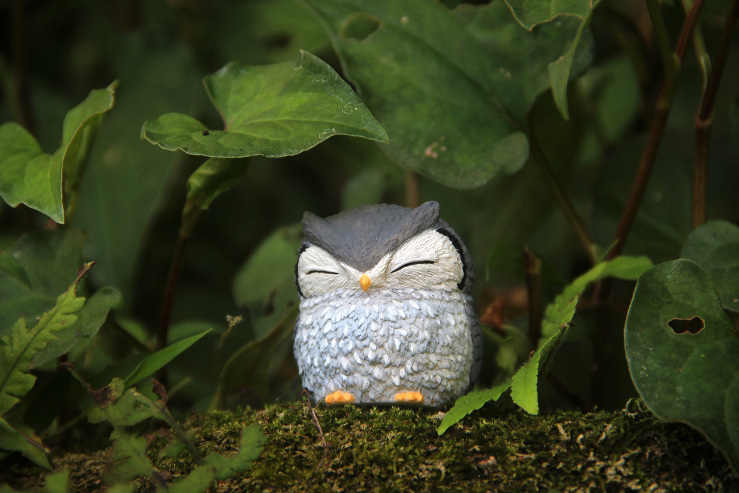 Owl Figurine - Gray