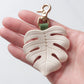 Monstera Deliciosa Leather Bag Charm