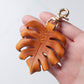 Monstera Deliciosa Leather Bag Charm